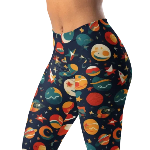 Rocket Bloom on a Leggings