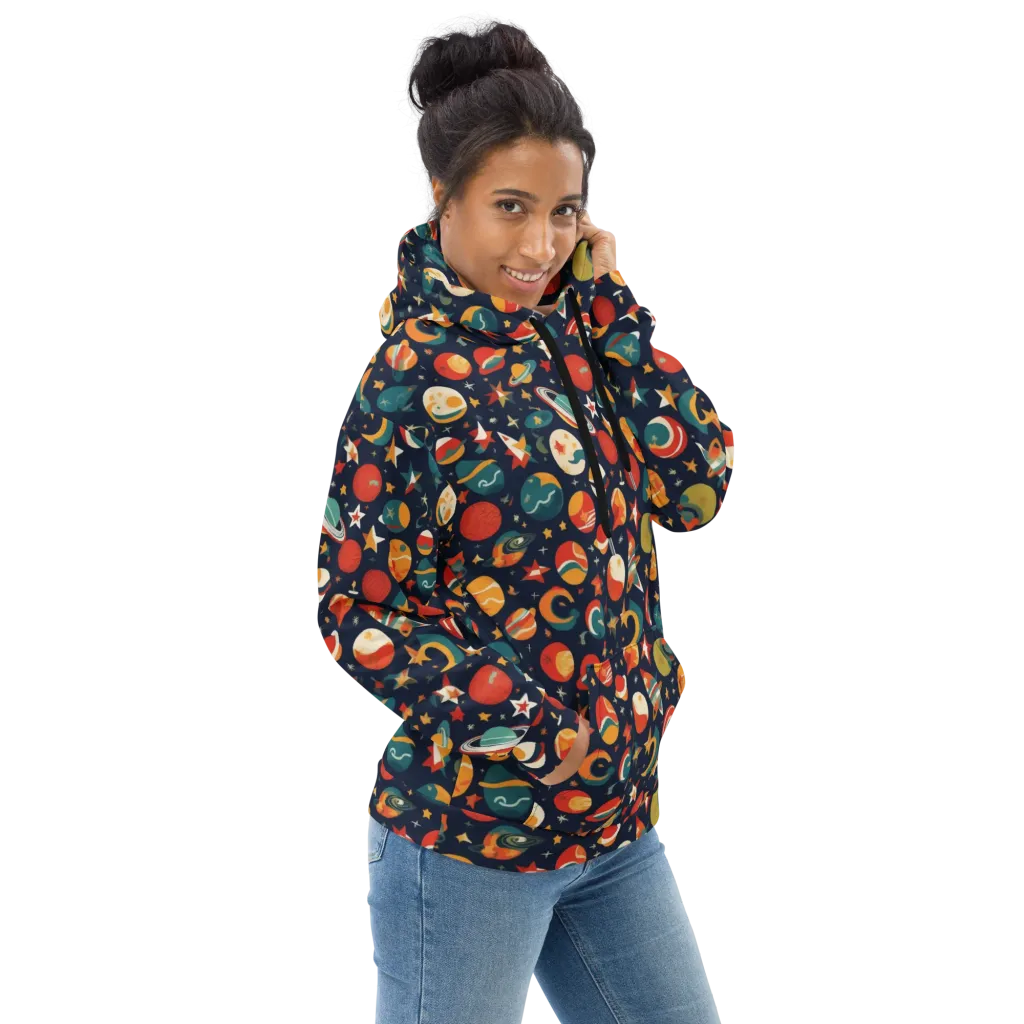 Rocket Bloom on Hoodie — Right