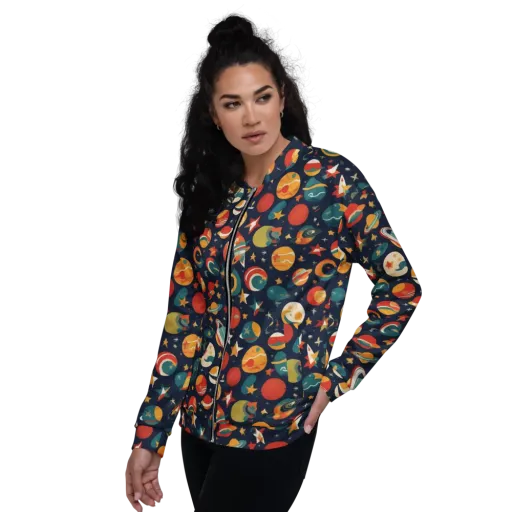 Rocket Bloom on a Bomber Jacket