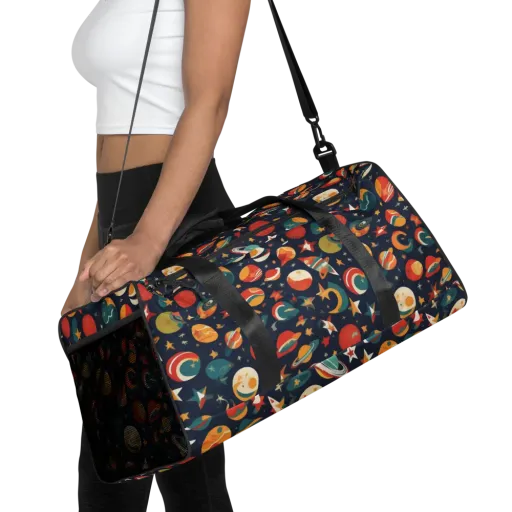 Rocket Bloom on a Duffle Bag