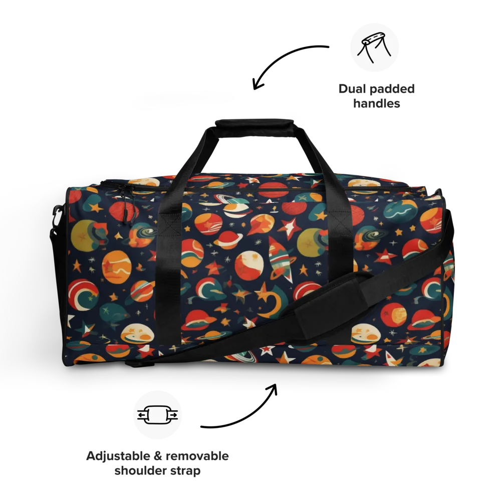 Rocket Bloom on Duffle Bag — Front