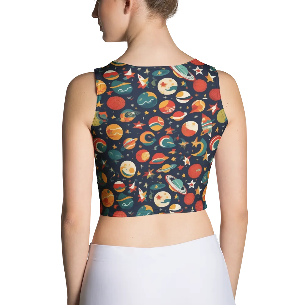 Rocket Bloom on Crop Top — Back