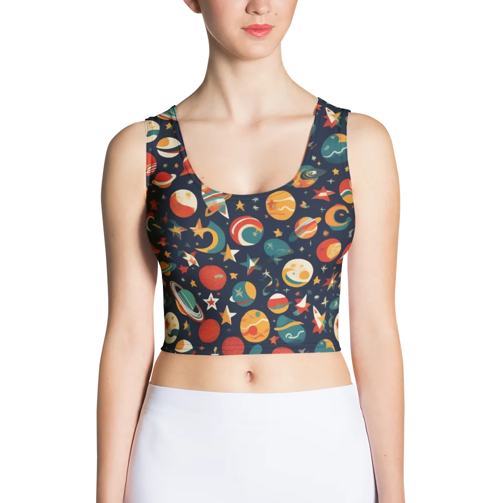 Rocket Bloom on Crop Top — Front