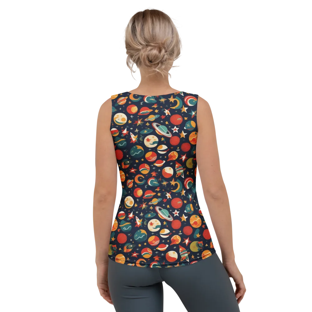 Rocket Bloom on Women's Tank Top — Back