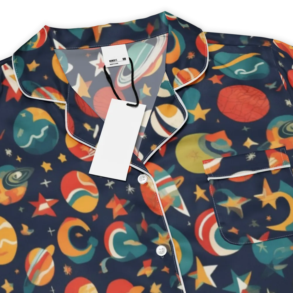 Rocket Bloom on Women's Short Sleeve Pajama Top — Product details