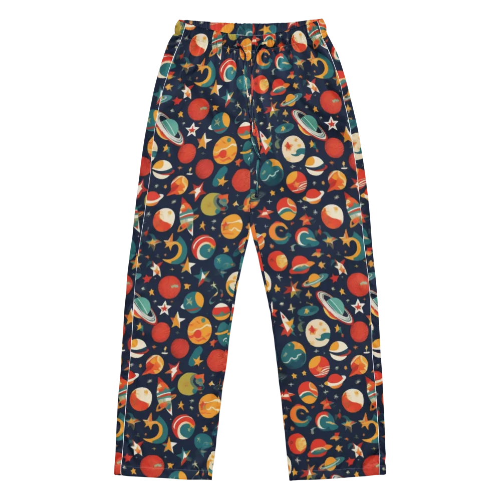Rocket Bloom on Women's Pajama Pants — Front