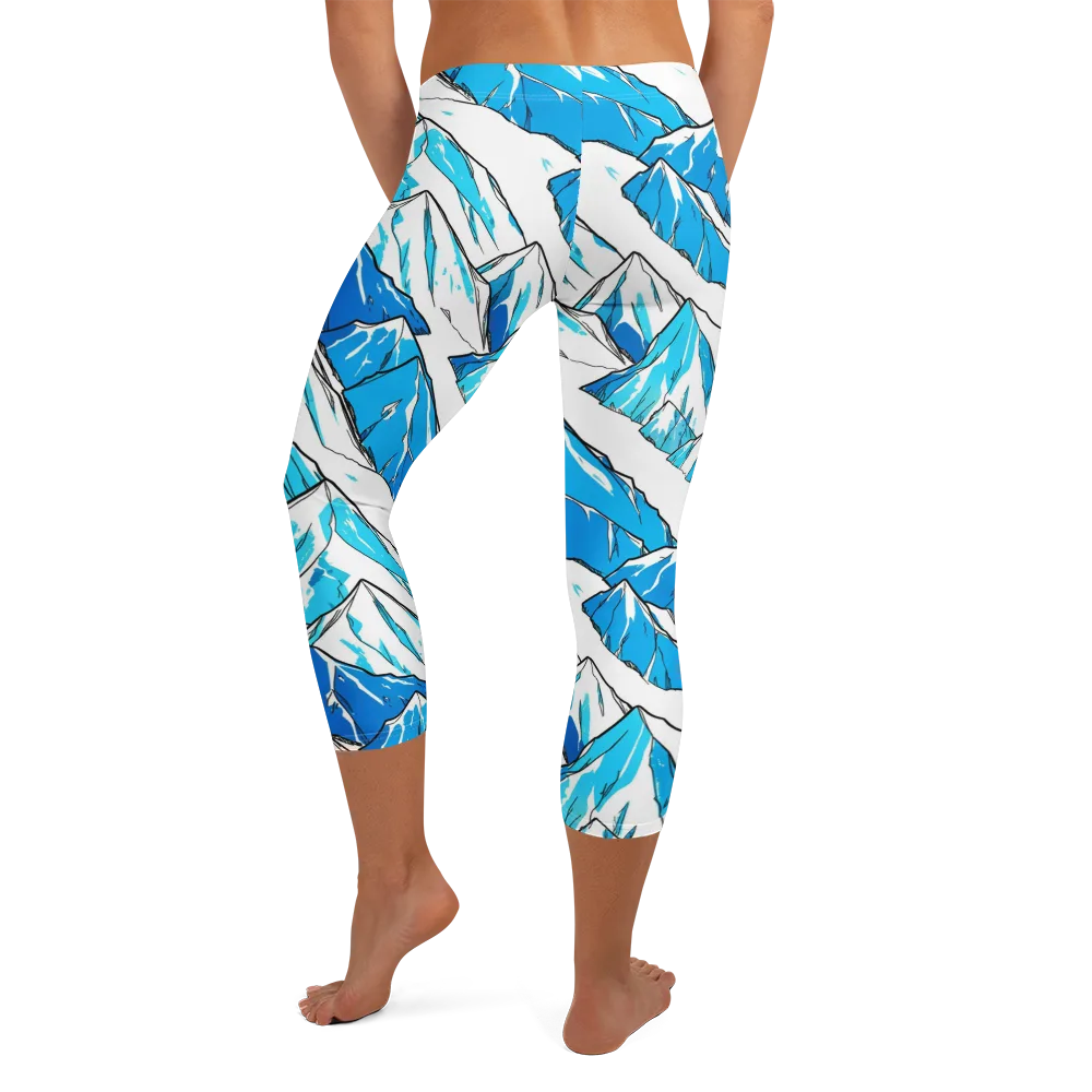 Arctic Ink on Capri Leggings — Back