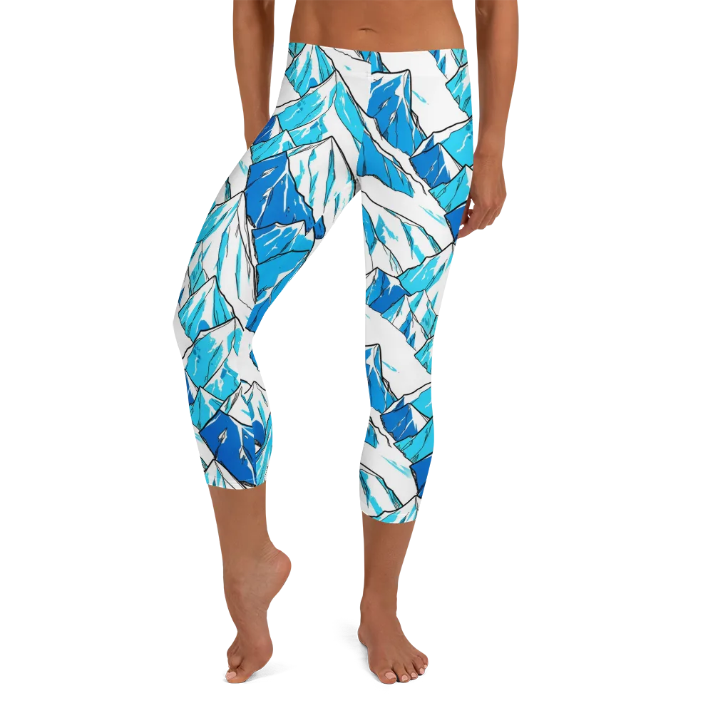 Arctic Ink on Capri Leggings — Front