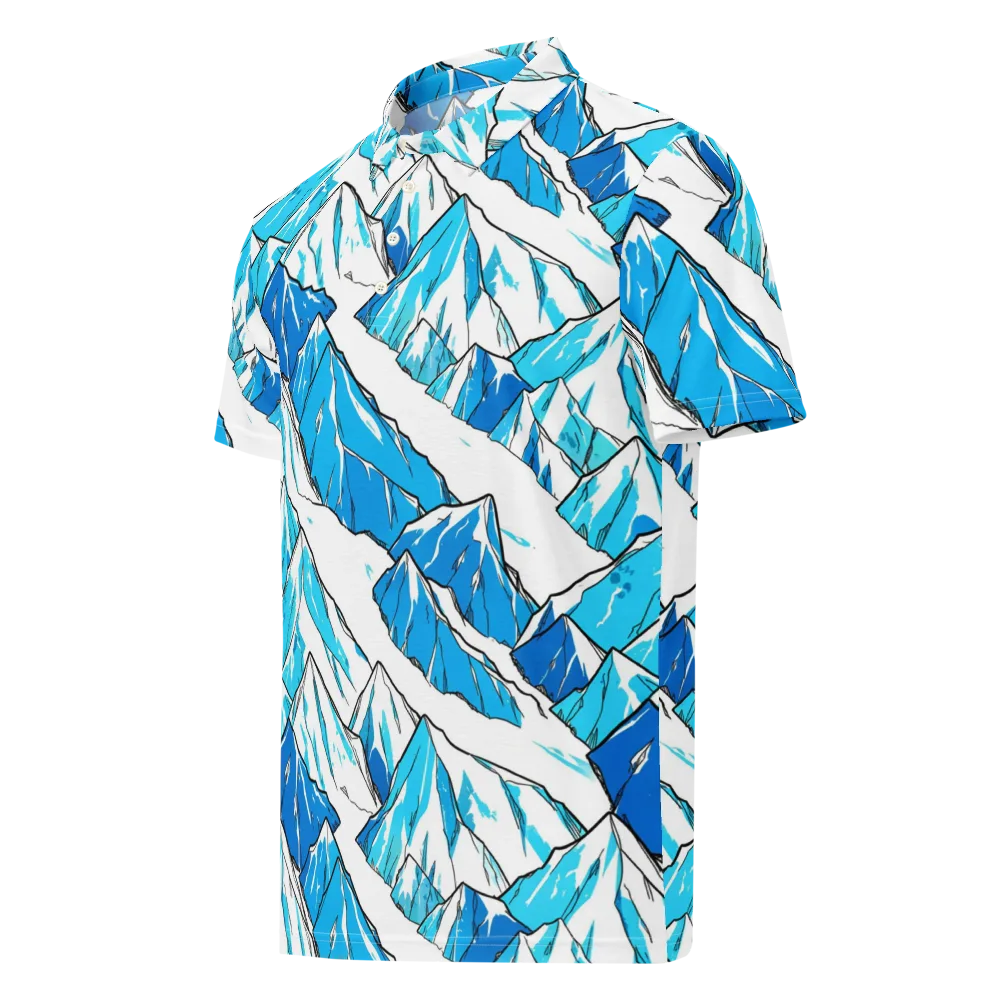 Arctic Ink on Men's Slim Fit Polo Shirt — Left Front