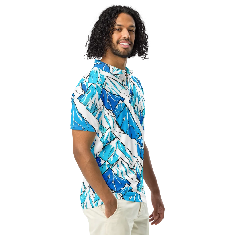 Arctic Ink on Men's Slim Fit Polo Shirt — Right Front