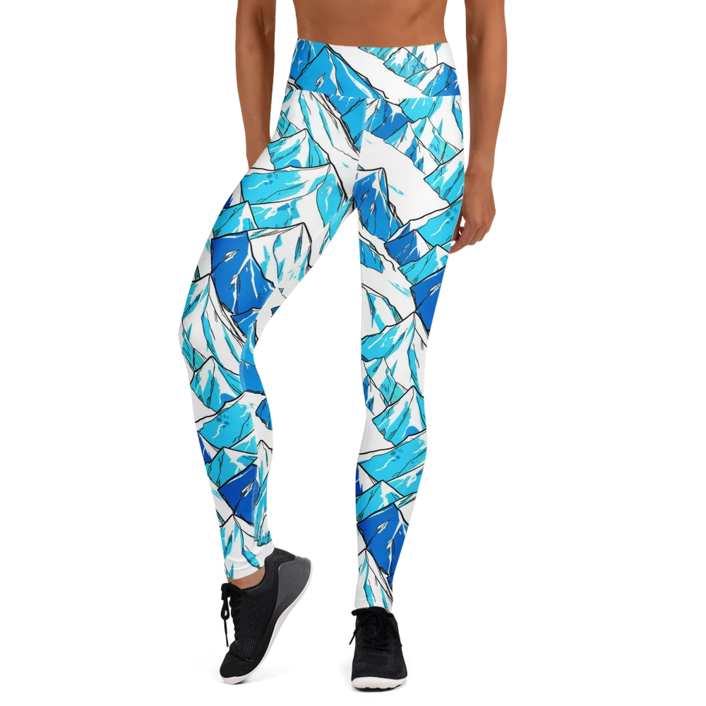 Arctic Ink on Yoga Leggings — Front