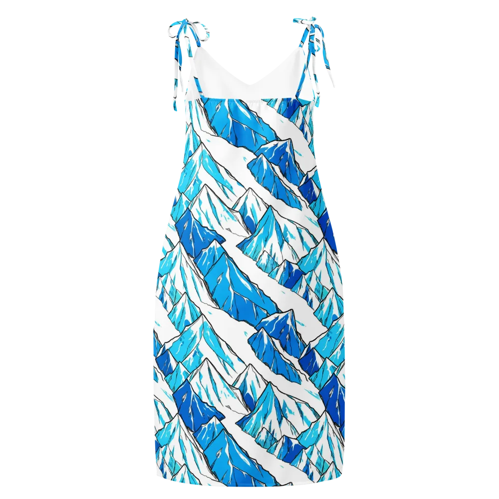 Arctic Ink on Slip Dress — Back