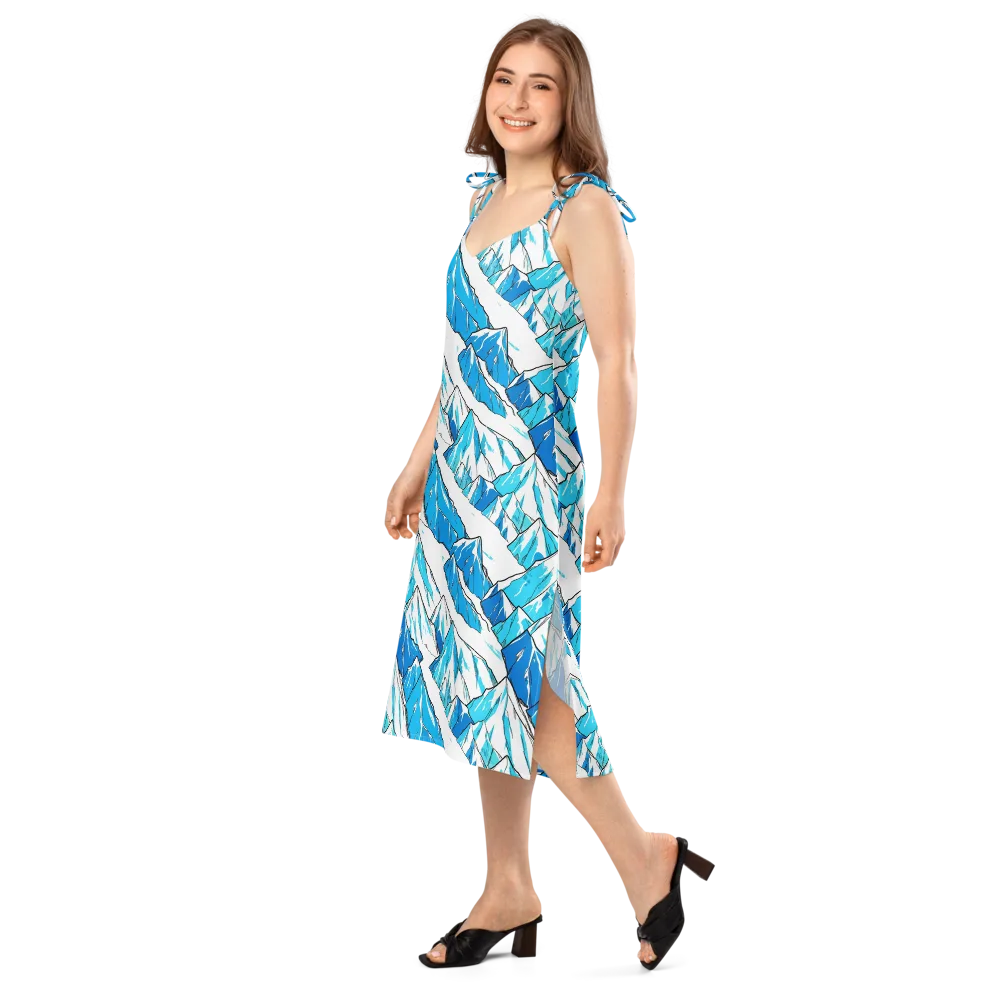Arctic Ink on Slip Dress — Left Front