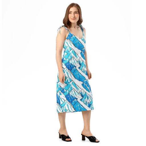 Arctic Ink on a Slip Dress