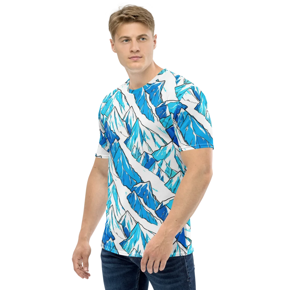 Arctic Ink on Men's Crew Neck T-Shirt — Left