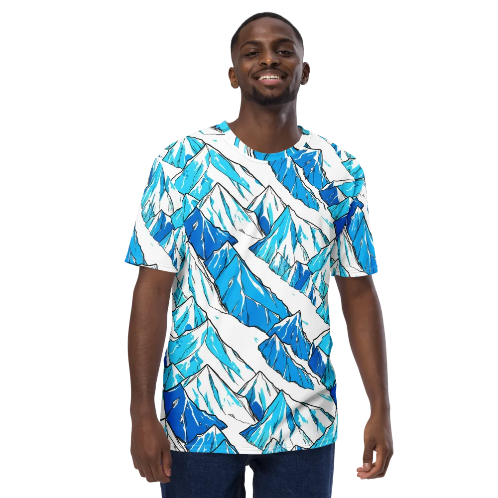 Arctic Ink on Men's Crew Neck T-Shirt — Front