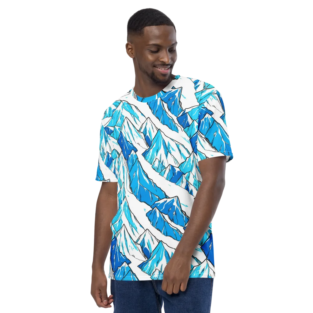 Arctic Ink on Men's Crew Neck T-Shirt — Left