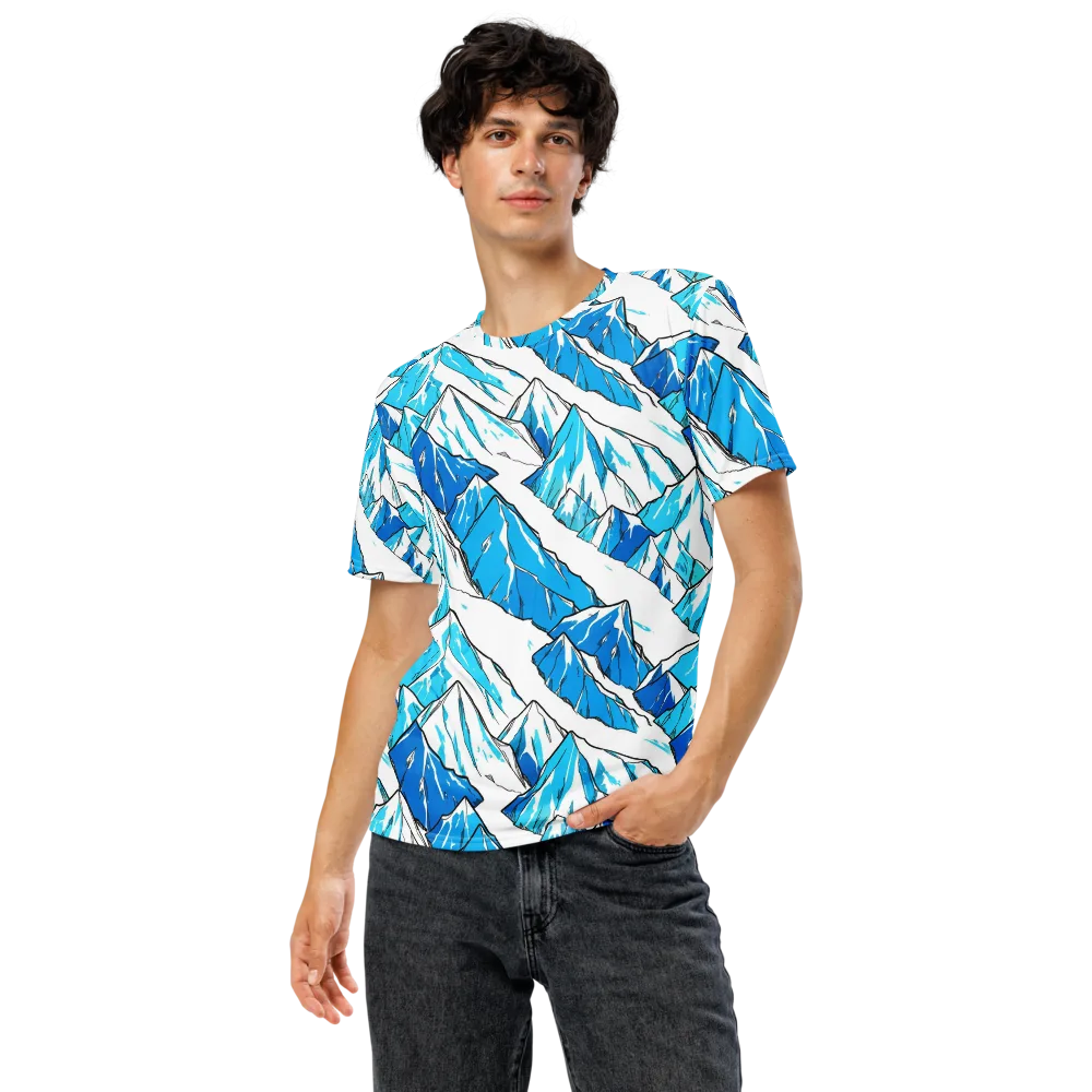 Arctic Ink on Men's Crew Neck T-Shirt — Front