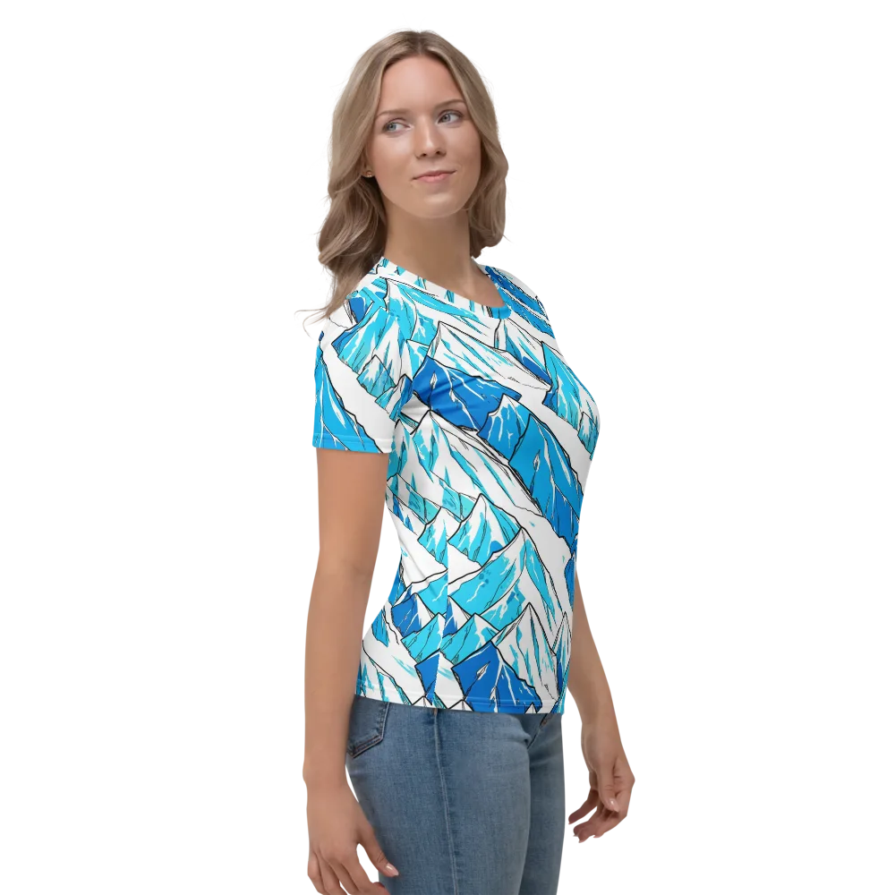 Arctic Ink on Women's Crew Neck T-Shirt — Right