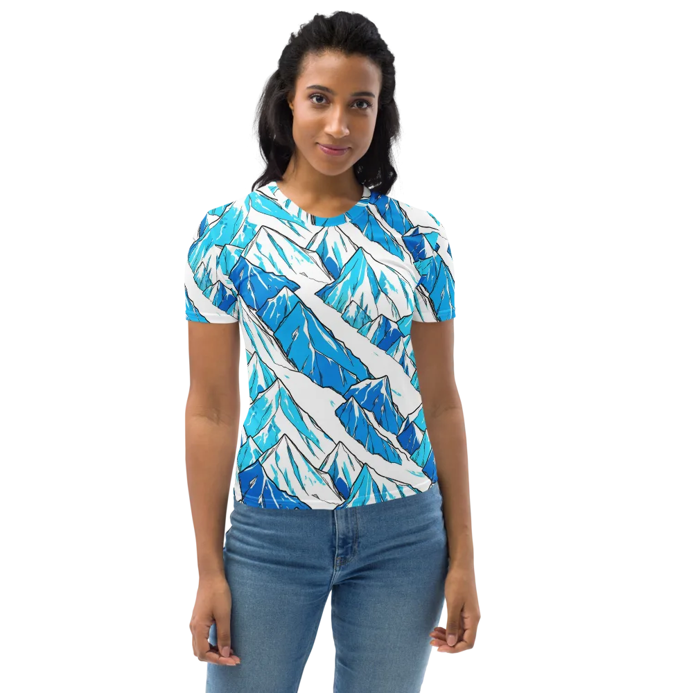 Arctic Ink on Women's Crew Neck T-Shirt — Front