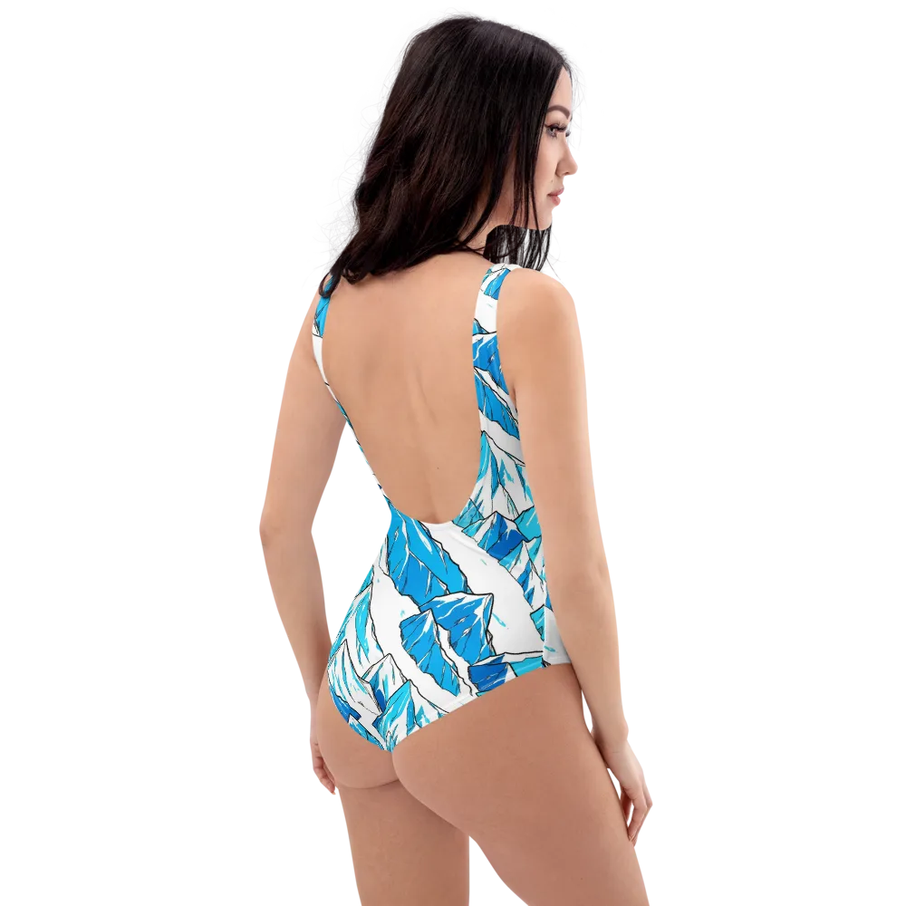 Arctic Ink on One-Piece Swimsuit — Right Back