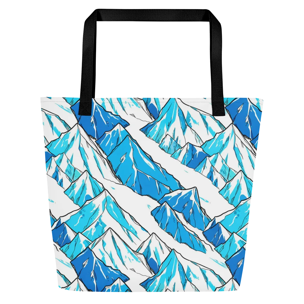 Arctic Ink on Large Tote Bag W/ Pocket — Front