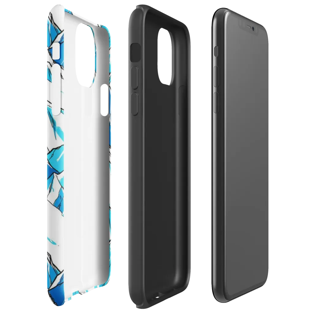 Arctic Ink on Tough Case for iPhone® — Right