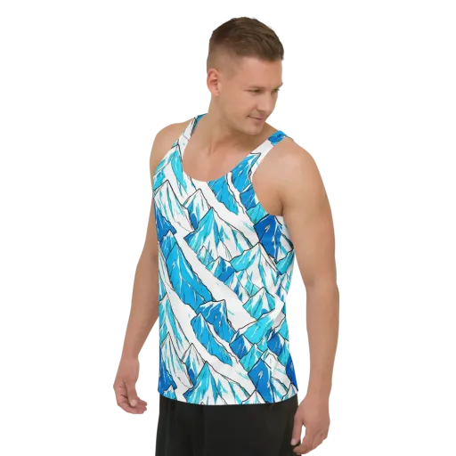 Arctic Ink on a Men's Tank Top