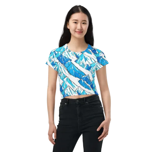 Arctic Ink on a Crop Tee