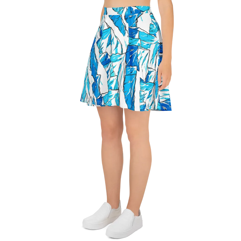 Arctic Ink on Skater Skirt — Left