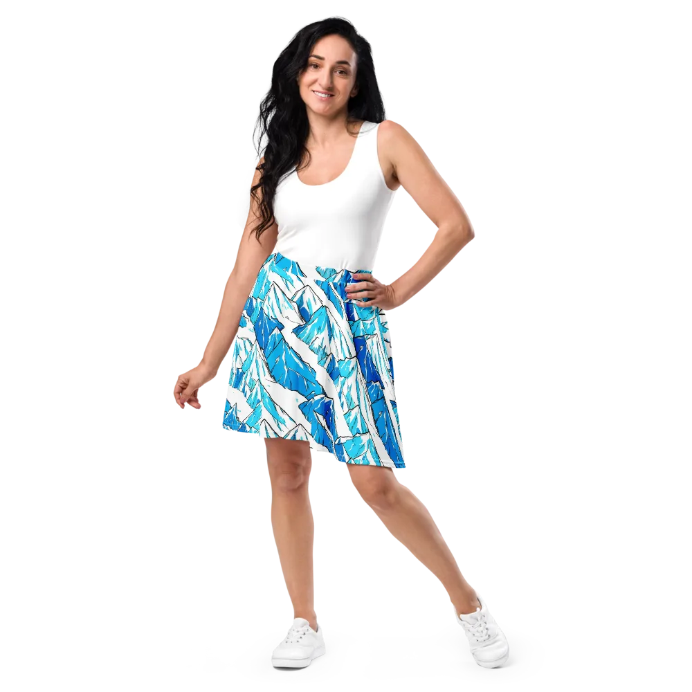 Arctic Ink on Skater Skirt — Front