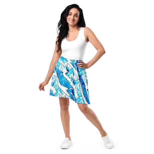 Arctic Ink on a Skater Skirt