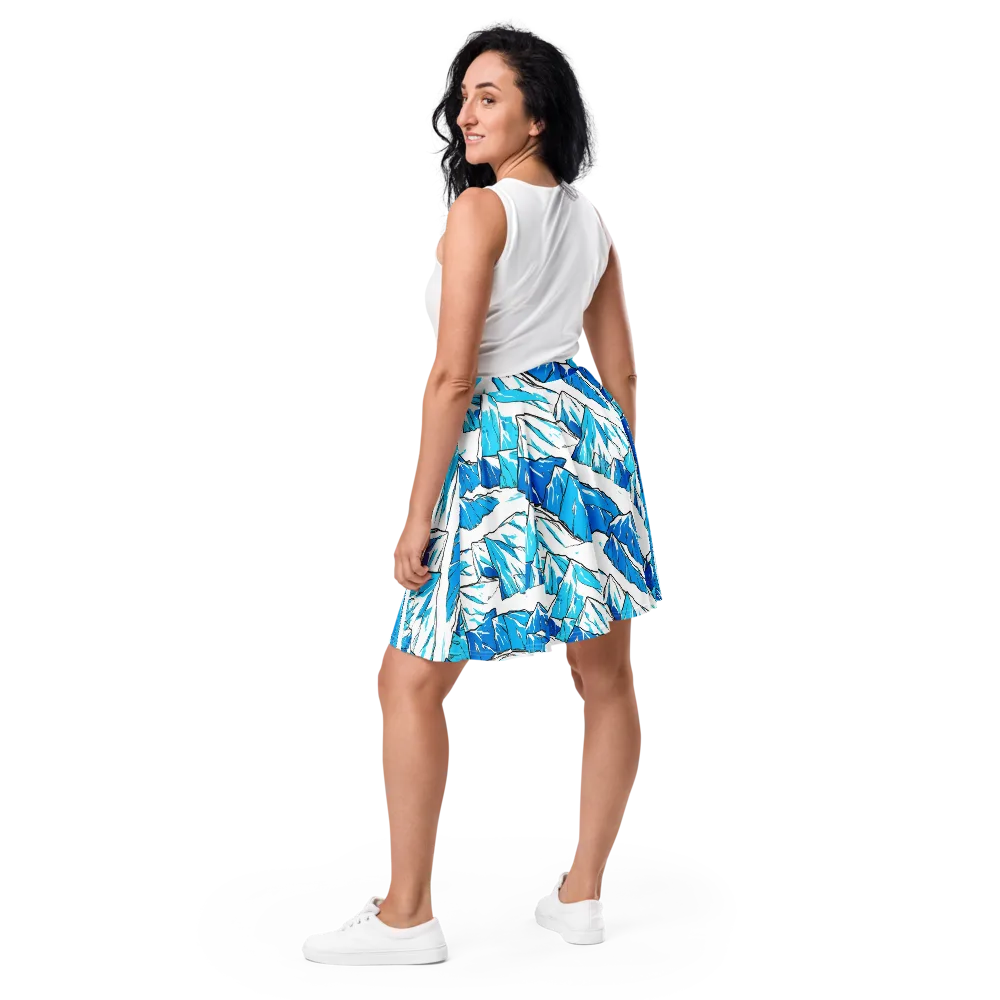 Arctic Ink on Skater Skirt — Back