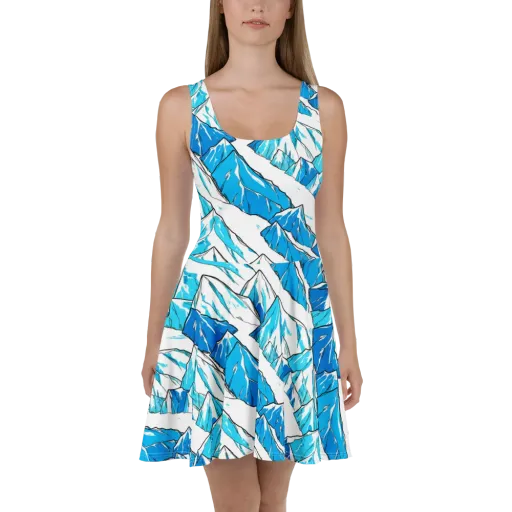 Arctic Ink on a Skater Dress