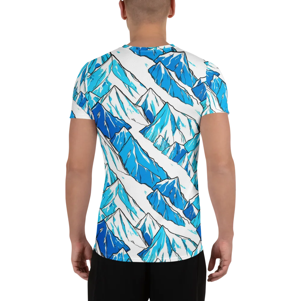 Arctic Ink on Men's Athletic T-Shirt — Back