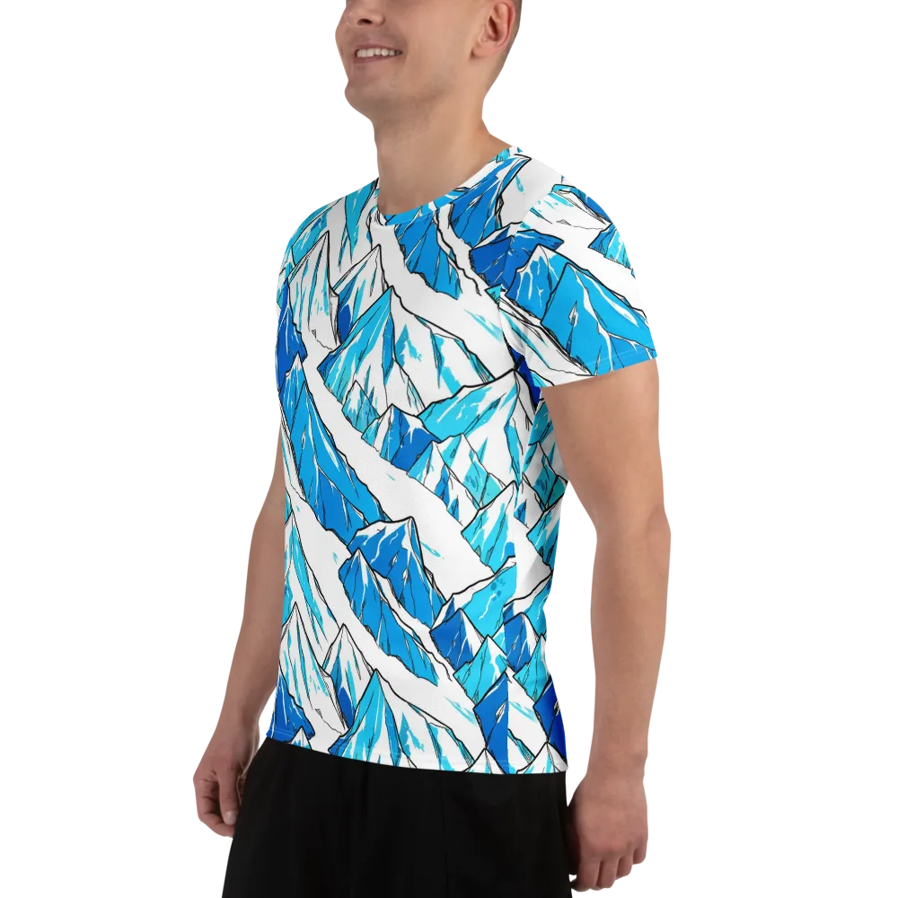 Arctic Ink on Men's Athletic T-Shirt — Left