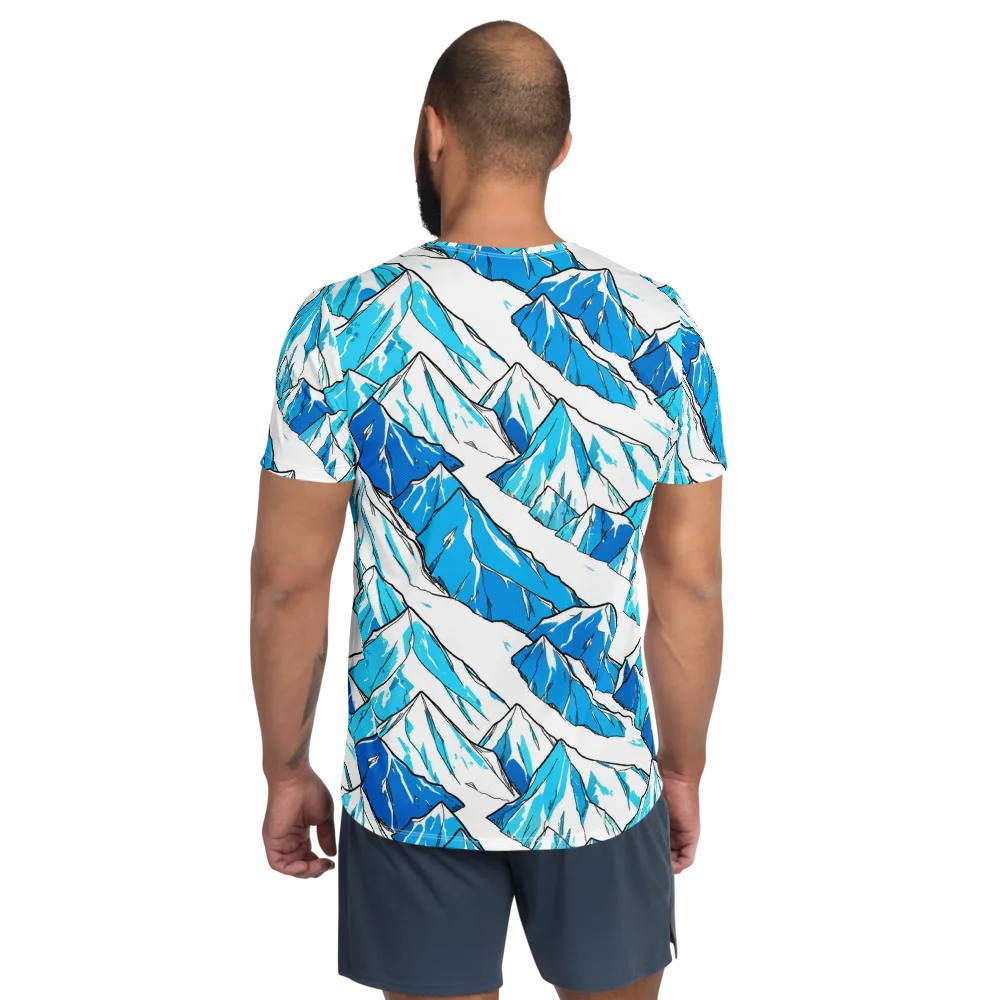 Arctic Ink on Men's Athletic T-Shirt — Back