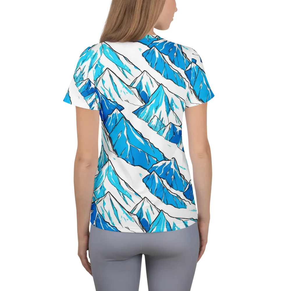 Arctic Ink on Women's Athletic T-Shirt — Back