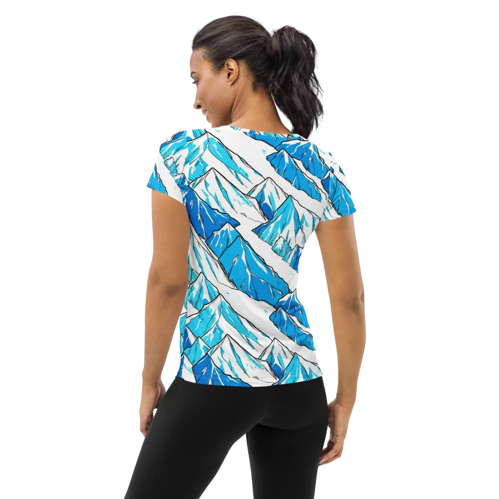 Arctic Ink on Women's Athletic T-Shirt — Back