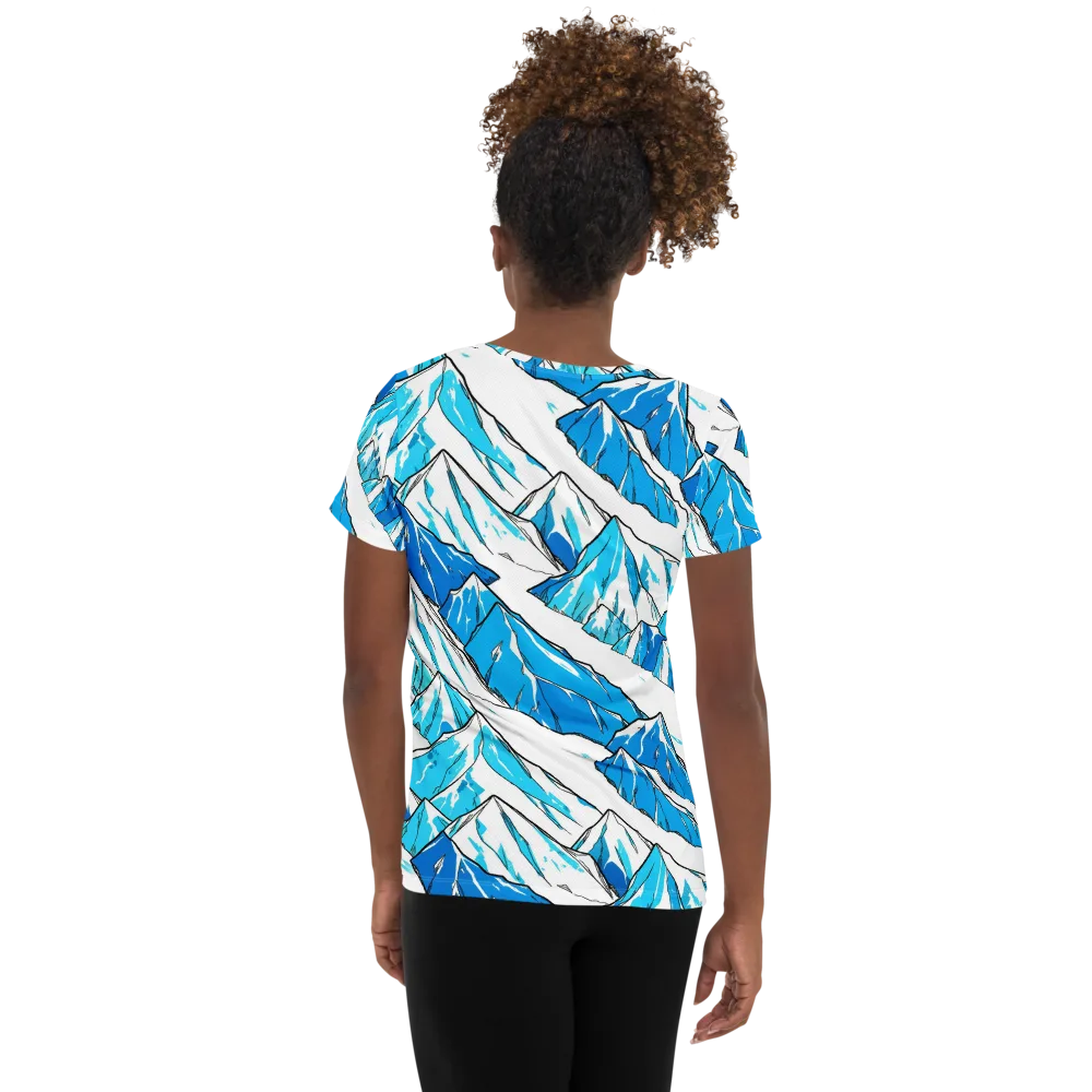 Arctic Ink on Women's Athletic T-Shirt — Back
