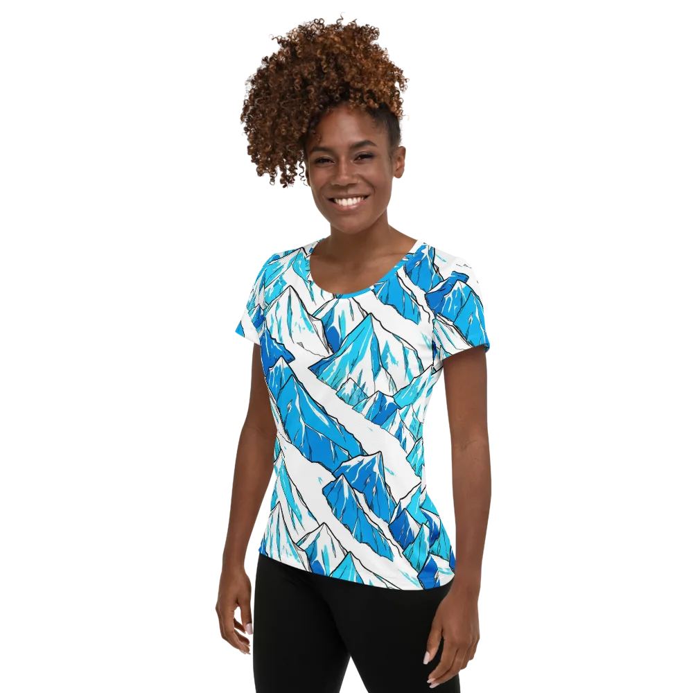 Arctic Ink on Women's Athletic T-Shirt — Left
