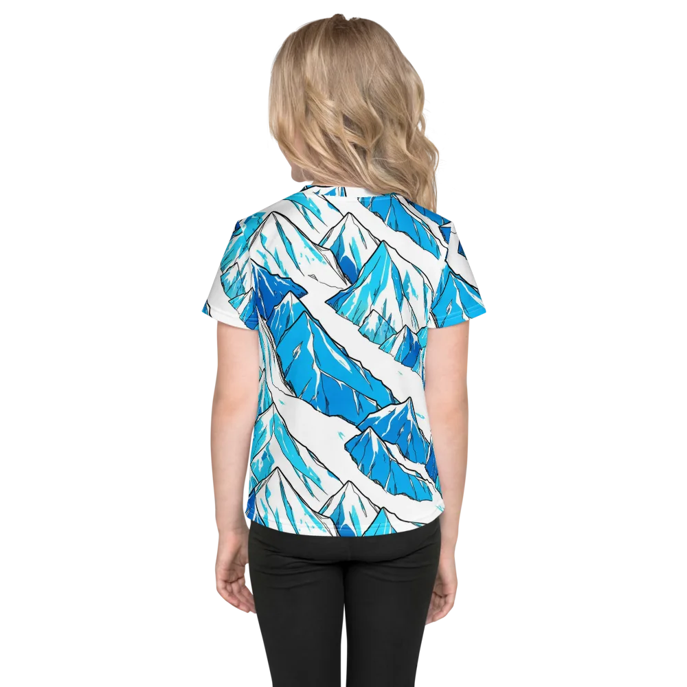 Arctic Ink on Kids Crew Neck T-Shirt — Back