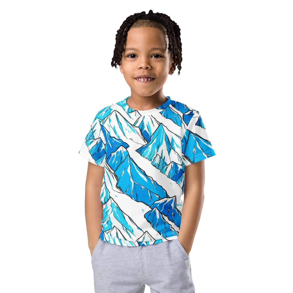 Arctic Ink on Kids Crew Neck T-Shirt — Front