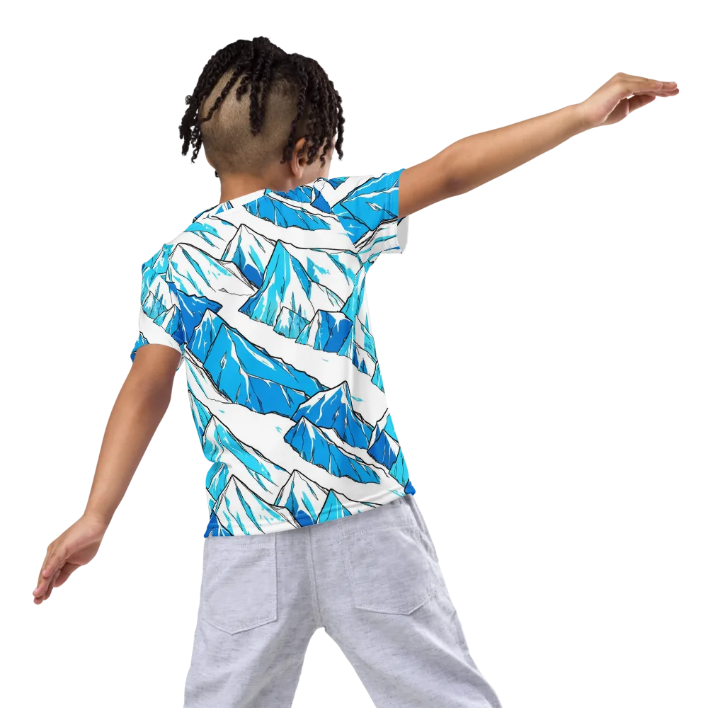 Arctic Ink on Kids Crew Neck T-Shirt — Back