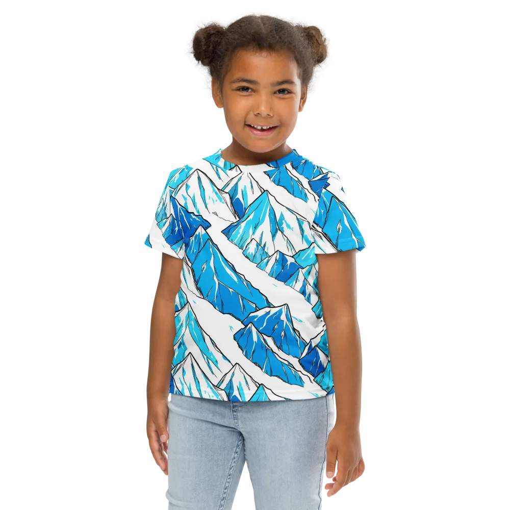 Arctic Ink on Kids Crew Neck T-Shirt — Front