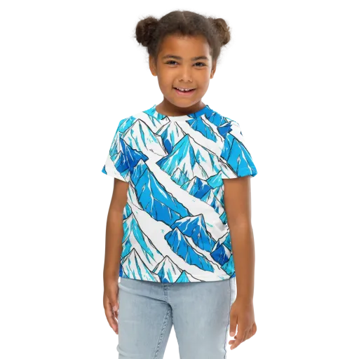 Arctic Ink on a Kids Crew Neck T-Shirt
