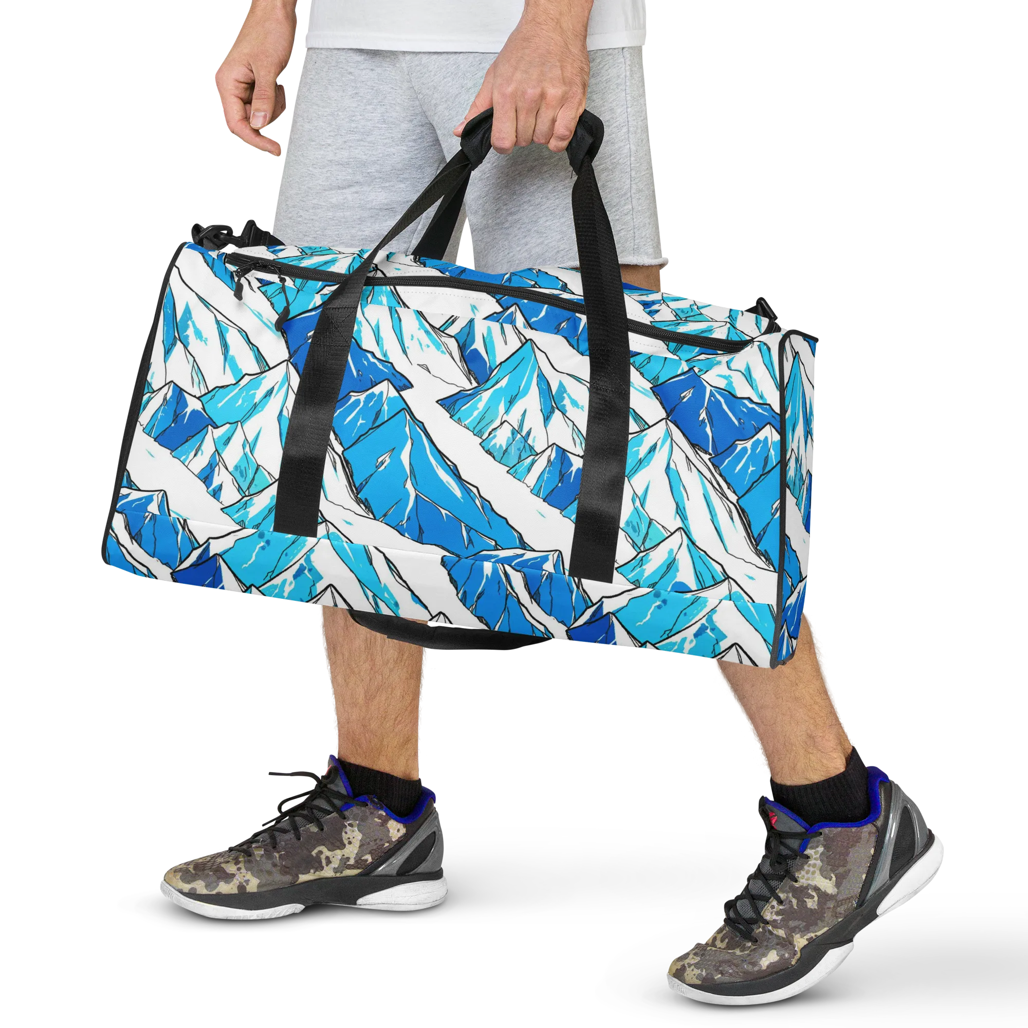 Arctic Ink on Duffle Bag — Front