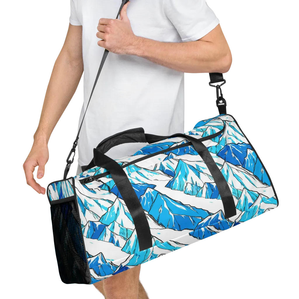 Arctic Ink on Duffle Bag — Right Front