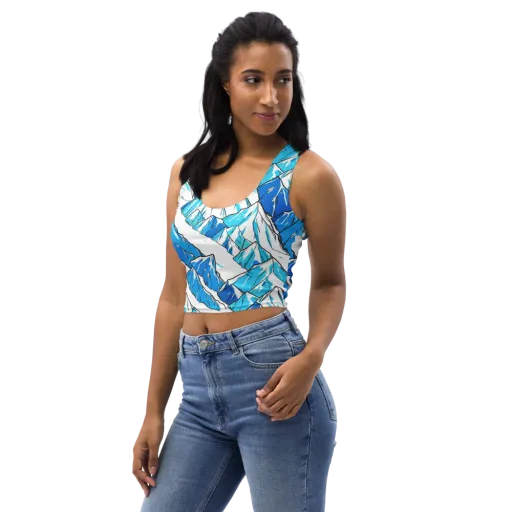 Arctic Ink on a Crop Top