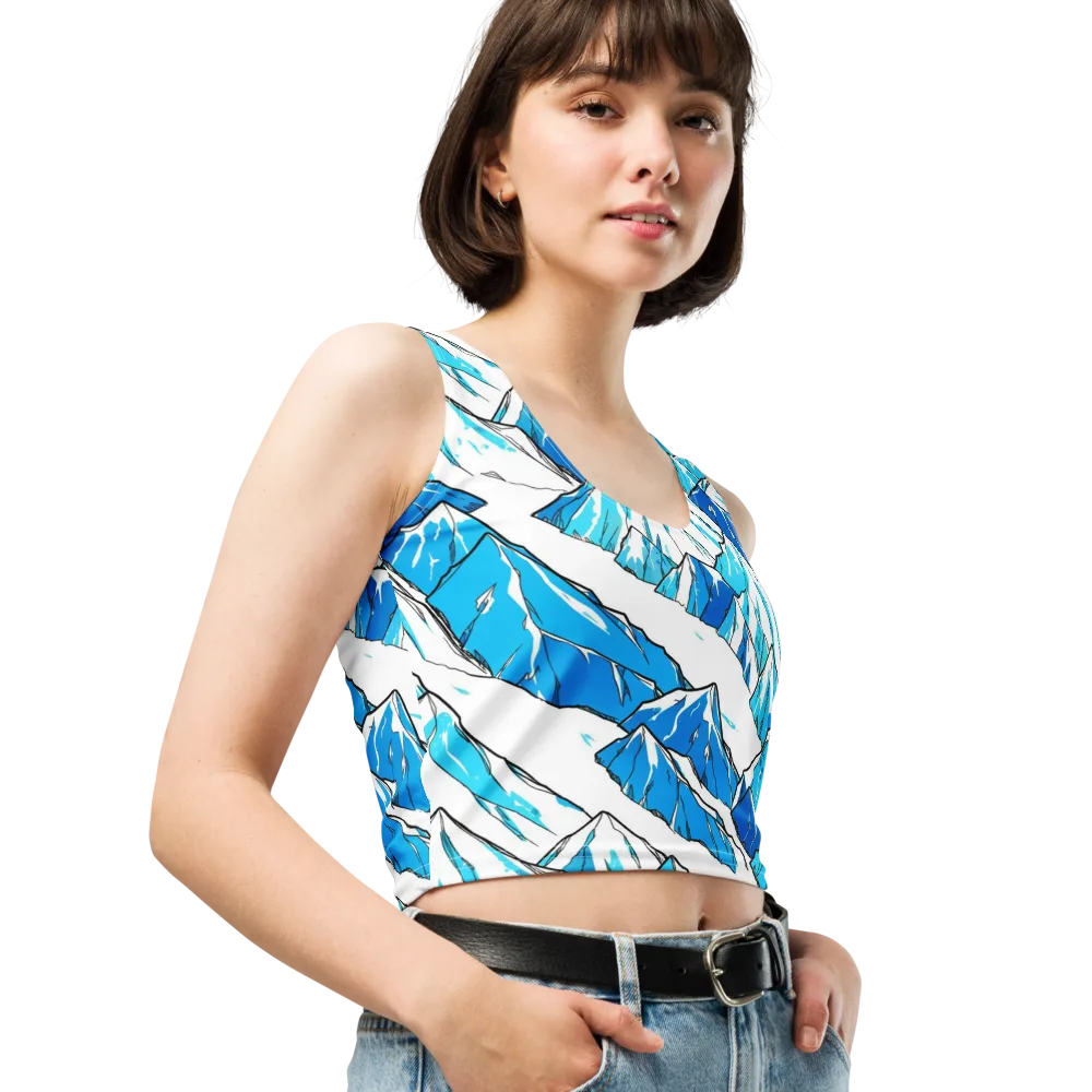 Arctic Ink on Crop Top — Right Front
